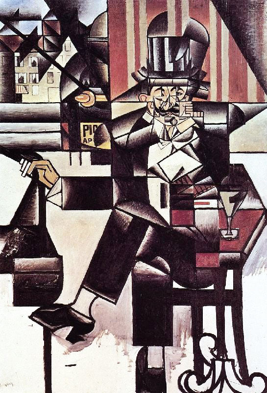 Man In The Cafe by Juan Gris