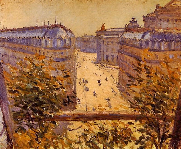 Rue Halevy, Balcony View by Gustave Caillebotte