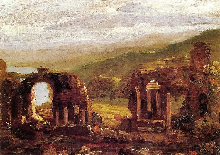 The Ruins Of Taormina by Thomas Cole