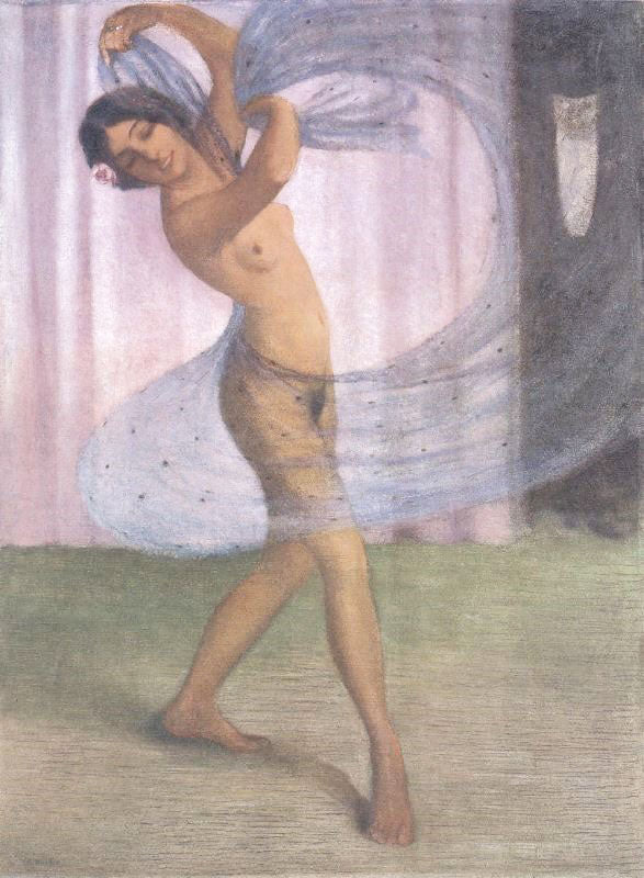 Taenzerin Mit Schleier by Otto Müeller