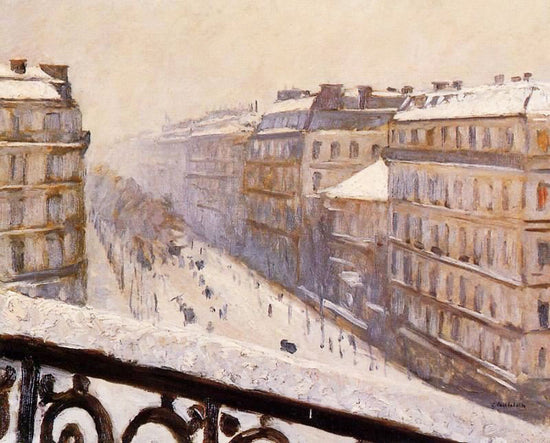 Boulevard Haussmann, Snow by Gustave Caillebotte