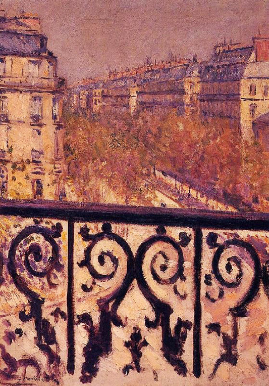 A Balcony In Paris by Gustave Caillebotte