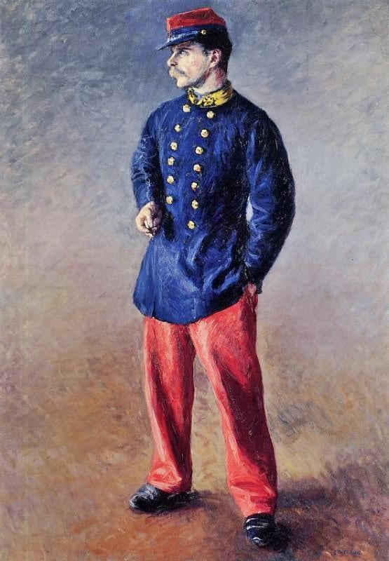 A Soldier by Gustave Caillebotte