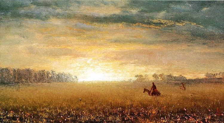 Sunset Of The Prairies by Albert Bierstadt