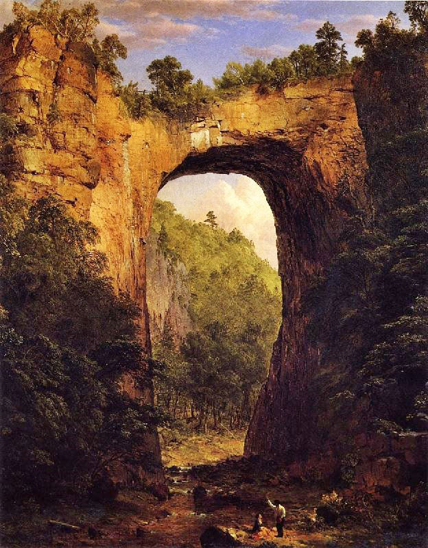 The Natural Bridge, Virginia by Frederic Edwin Church