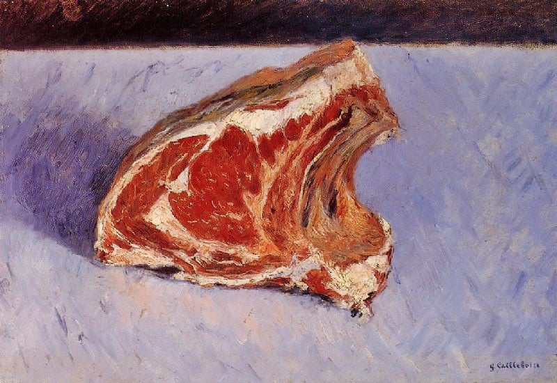 Rib Of Beef by Gustave Caillebotte