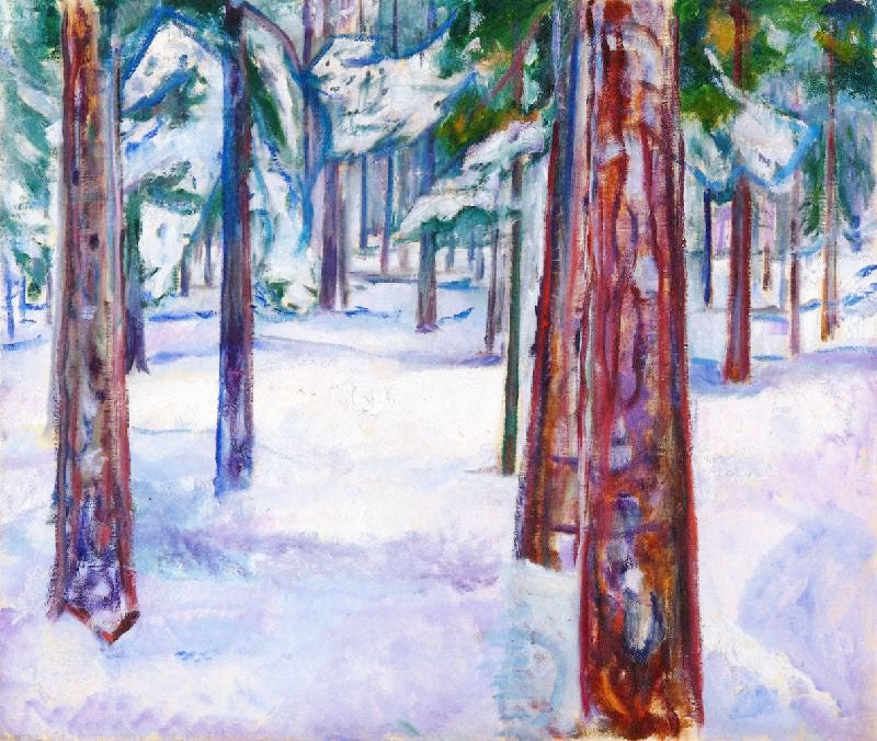 Forest In Snow by Edvard Munch