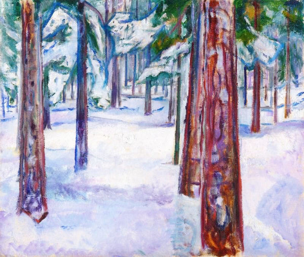 Forest In Snow by Edvard Munch