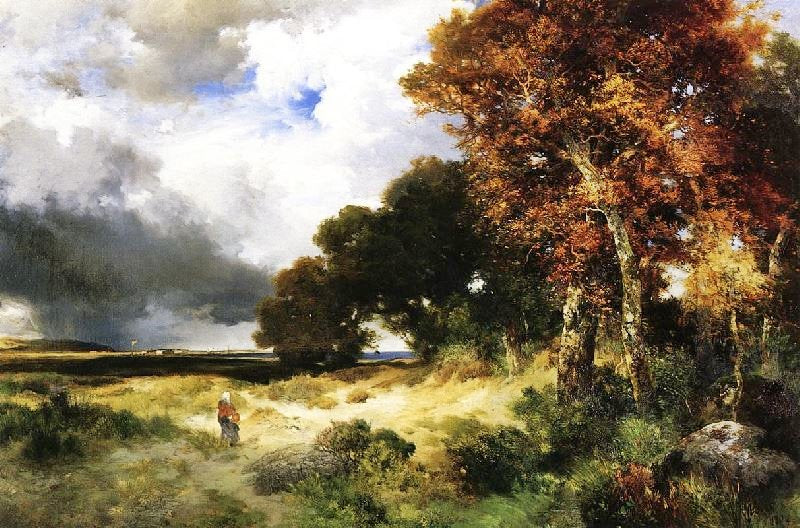 Autumn, Peconic Bay, Long Island by Thomas Moran