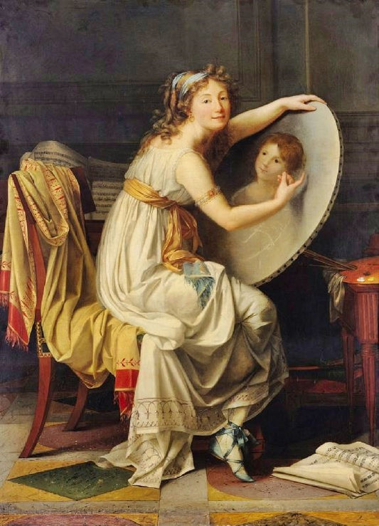 Portrait Of Mademoiselle Ducreux by Jacques-Louis David