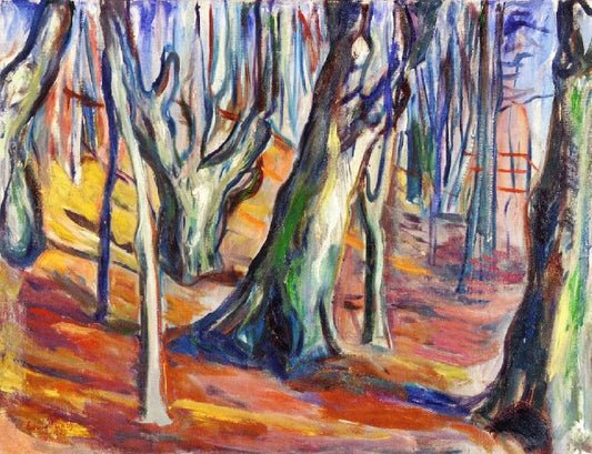 Elm Forest In Spring by Edvard Munch