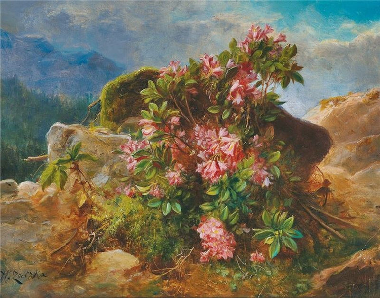 Alpine Flowers by Hans Zatzka