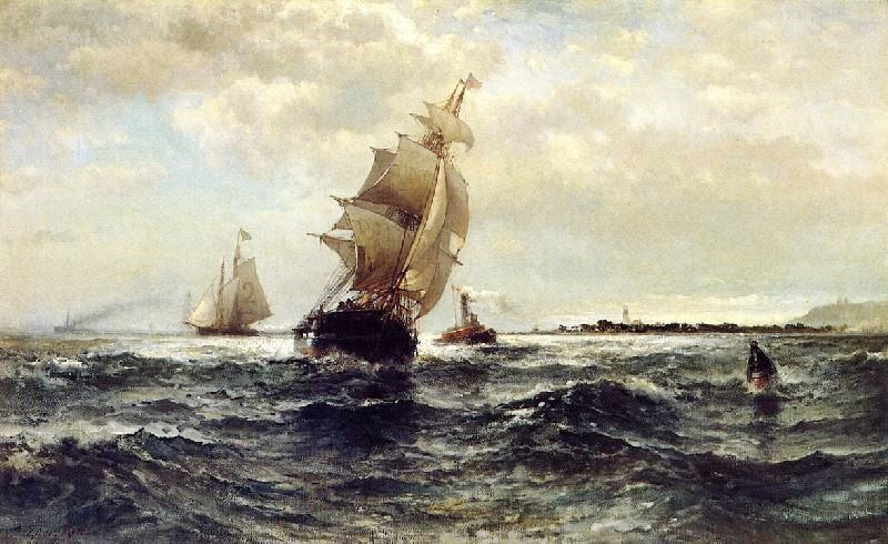 Off Atlantic Highlands by Edward Moran