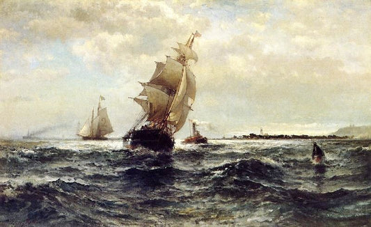 Off Atlantic Highlands by Edward Moran
