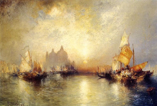 Entrance To The Grand Canal, Venice 1906 by Thomas Moran