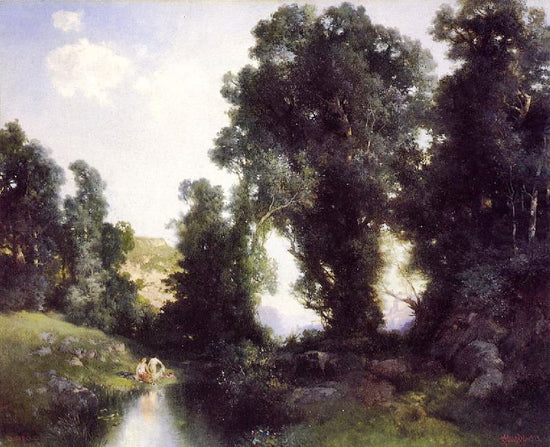 The Bathing Hole, Cuernavaca, Mexico by Thomas Moran