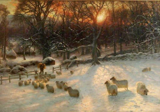 The Shortening Winter’S Day Is Near A Close by Joseph Farquharson