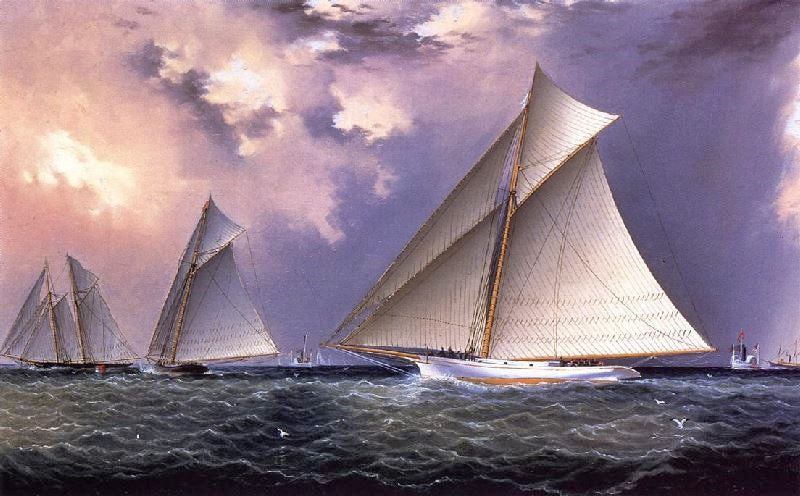 MISCHIEF’ AND ’GRACIE’ AMERICA’S CUP TRIAL RACE, 1881