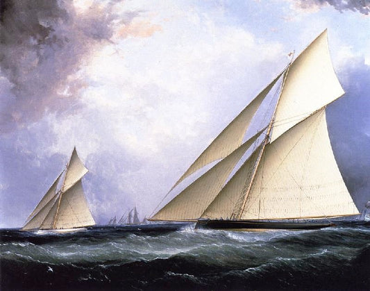 Puritan’ And ’Genesta’, America’S Cup 1885 by James E. Buttersworth