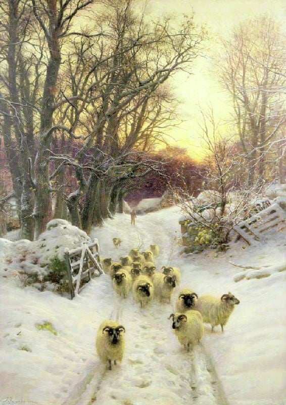 The Sun Had Closed The Winter’S Day by Joseph Farquharson