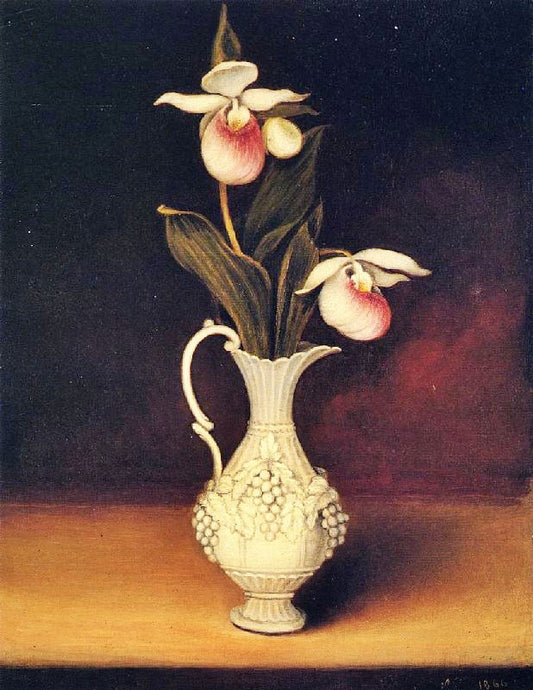 Lady Slippers In A Parian Vase by Anna Claypoole Peale