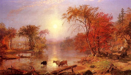 Indian Summer, Hudson River by Albert Bierstadt