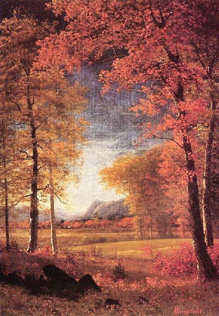 Autumn In America, Oneida County, New York by Albert Bierstadt