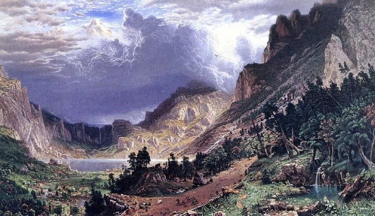 Storm In The Rocky Mountains, Mt. Rosalie by Albert Bierstadt