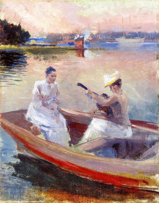 Summer Evening, Haiko Bight Outside Porvoo by Albert Edelfelt