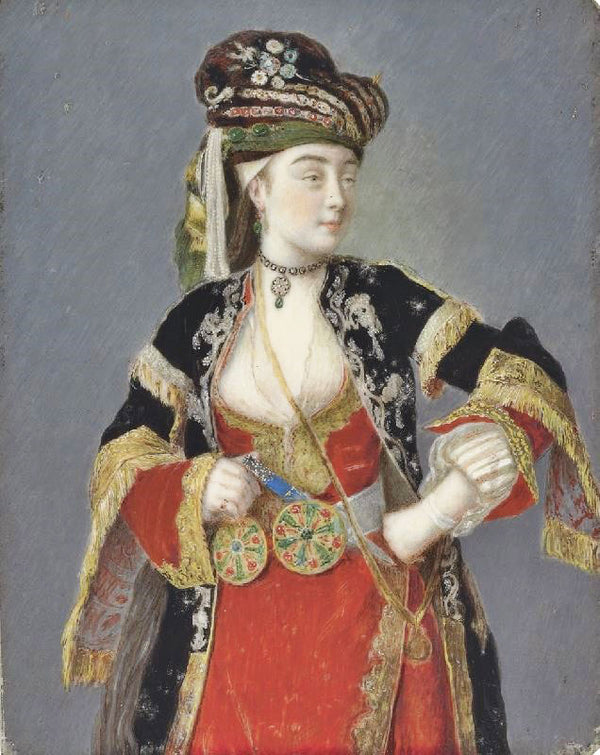 Presumed Portrait Of Laura Tarsi In Turkish Dress by Jean-Étienne Liotard