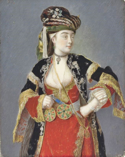 Presumed Portrait Of Laura Tarsi In Turkish Dress by Jean-Étienne Liotard