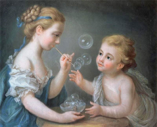 Children Blowing Bubbles by Jean-Étienne Liotard