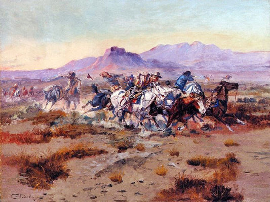 The Attack by Charles Marion Russell