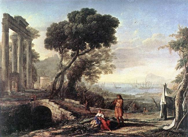 Italian Coastal Landscape by Claude Lorrain (Gellée)