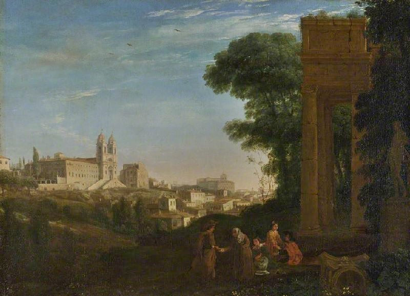 A View In Rome by Claude Lorrain (Gellée)