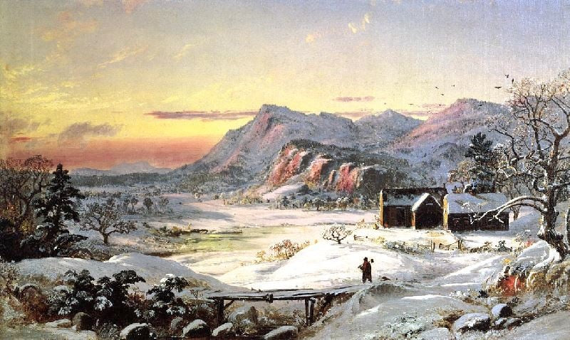 WINTER SCENE, NORTH CONWAY, NEW HAMPSHIRE