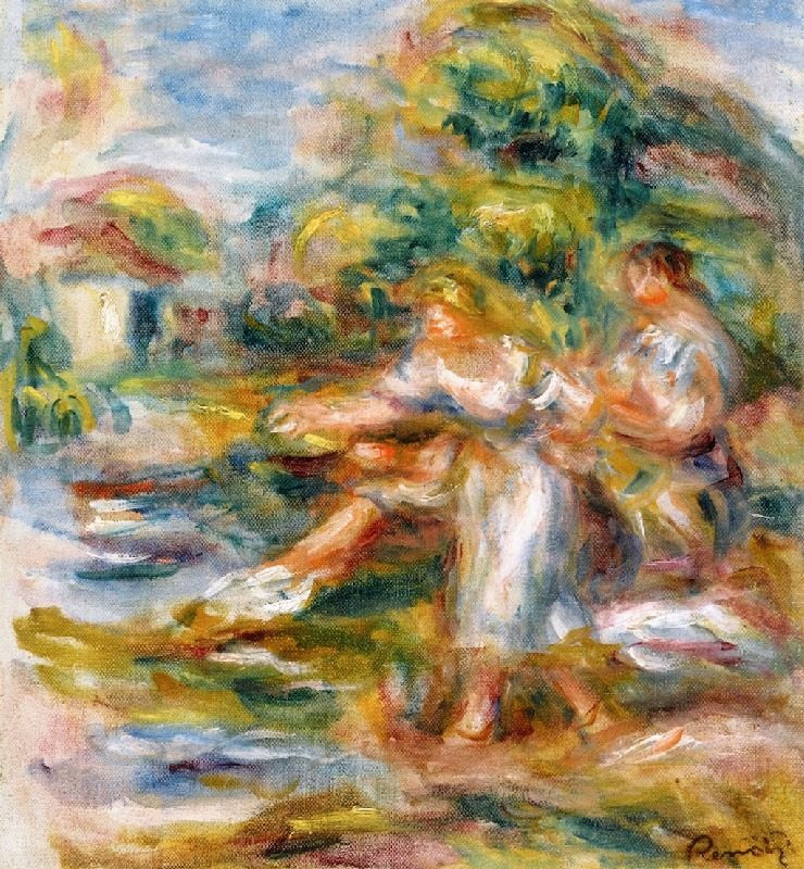 Line Fisherwomen by Pierre Auguste Renoir