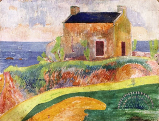 The House At Pendu by Paul Gauguin
