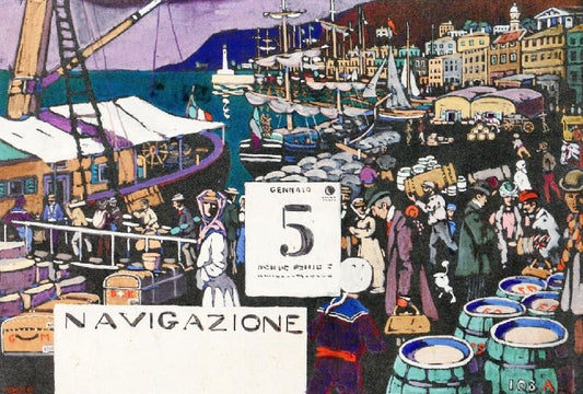 Study For A Ship Poster by Wassily Kandinsk