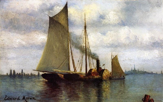 New York Harbor by Edward Moran