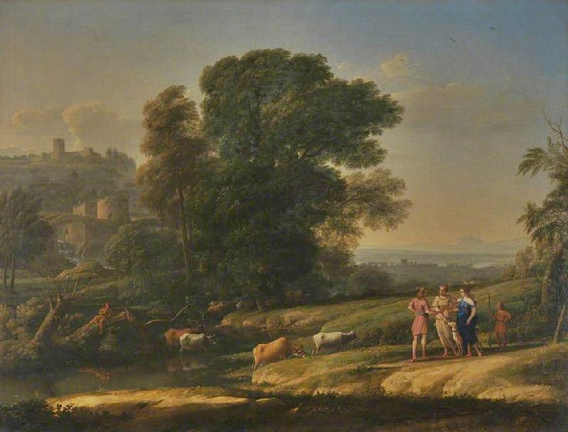LANDSCAPE WITH CEPHALUS AND PROCRIS REUNITED BY DIANA