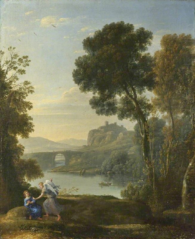 Landscape With Hagar And The Angel by Claude Lorrain (Gellée)