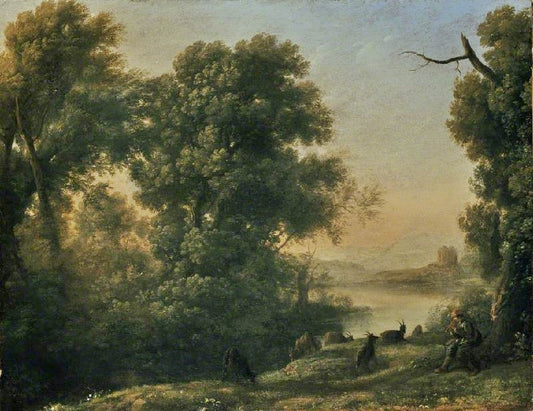 Landscape With A Goatherd by Claude Lorrain (Gellée)