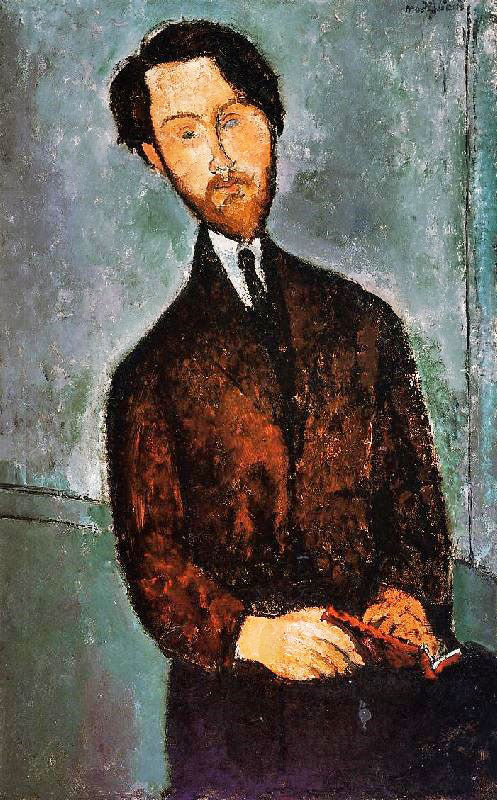 Portrait Of Leopold Zborowski by Amedeo Modigliani
