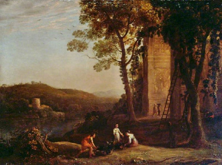 Gathering Grapes by Claude Lorrain (Gellée)