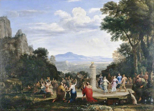 The Adoration Of The Golden Calf by Claude Lorrain (Gellée)