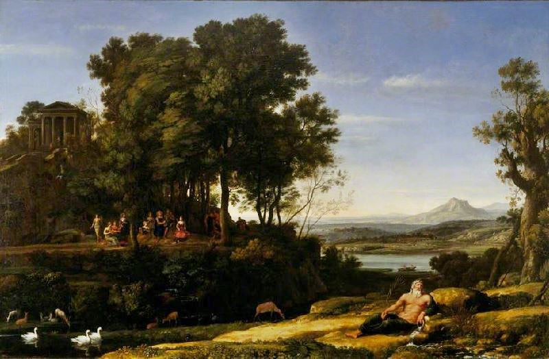 LANDSCAPE WITH APOLLO AND THE MUSES
