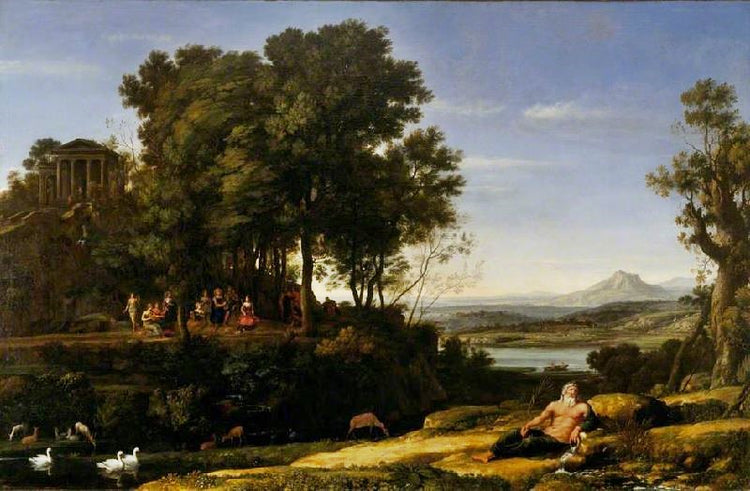 Landscape With Apollo And The Muses by Claude Lorrain (Gellée)