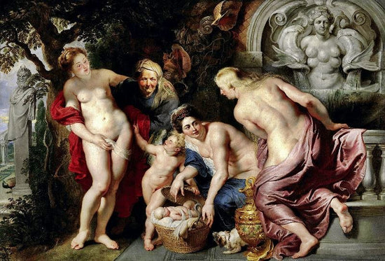 The Discovery Of The Child Erichthonius by Peter Paul Rubens