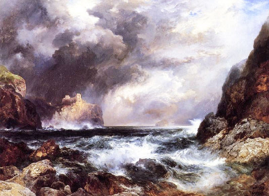Tantallon Castle, North Berwick, Scotland by Thomas Moran